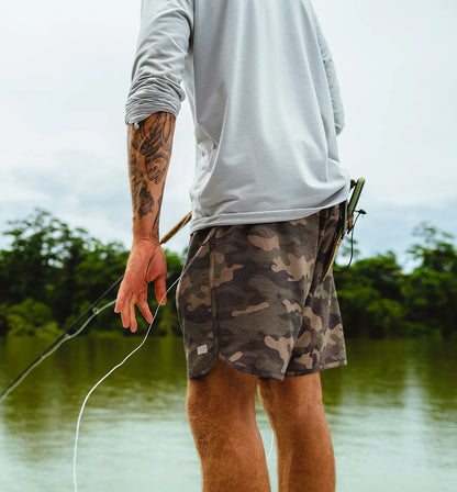 Men's Reverb Short – 7" - Woodland Camo